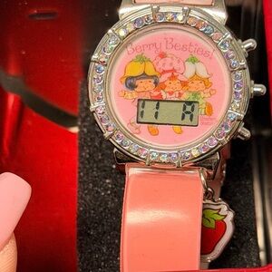 Kids Pink Strawberry Shortcake Watch New